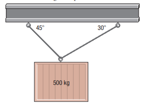 45°
30°
500 kg
