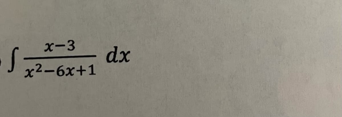 X-3
dx
x2-6х+1
