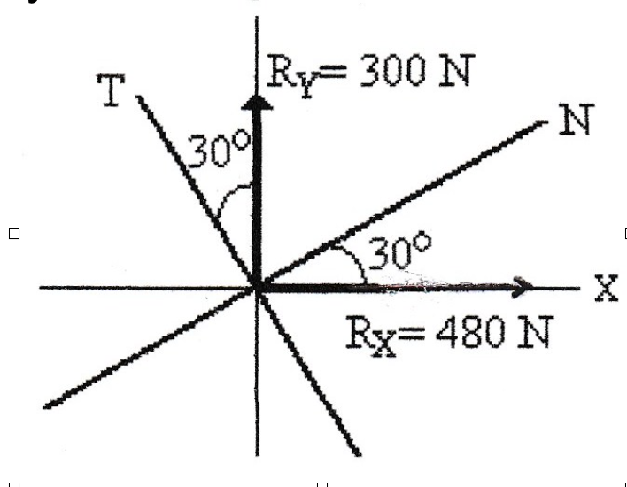 Ry 300 N
309
N
300
--
Ry= 480 N
