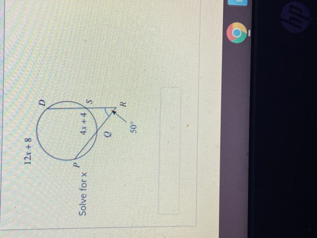 12t + 8
Solve for x
