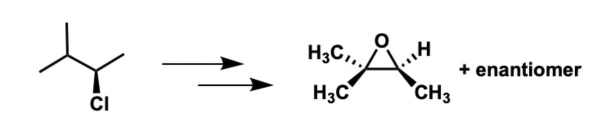 H;C,
+ enantiomer
H3C
CH3
CI
