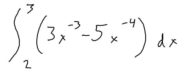 S(5,-5.")
3x²-5 x
dx
