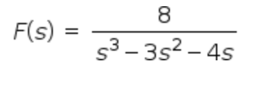 F(s) =
8
53-35²-4s