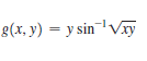g(x, y) = y sinVxy
