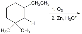 CH2CH3
1. Оз
2. Zn, H3O*
H3C
`CH3
