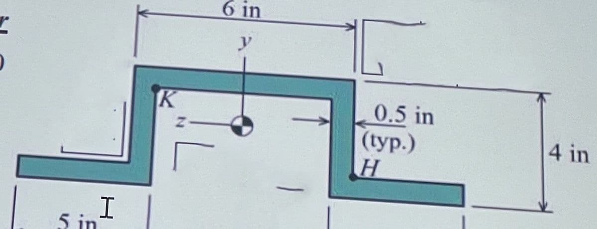 6 in
y
0.5 in
(tуp.)
4 in
5 in
