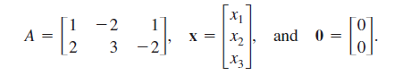 X1
1
-2
3
X2
and 0
[x3
