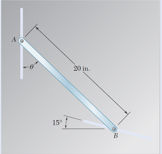 20 in.
15°
B
