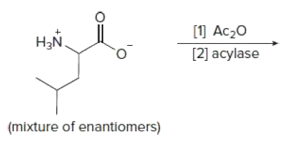 Нaм,
[1] Ac20
[2] acylase
(mixture of enantiomers)
