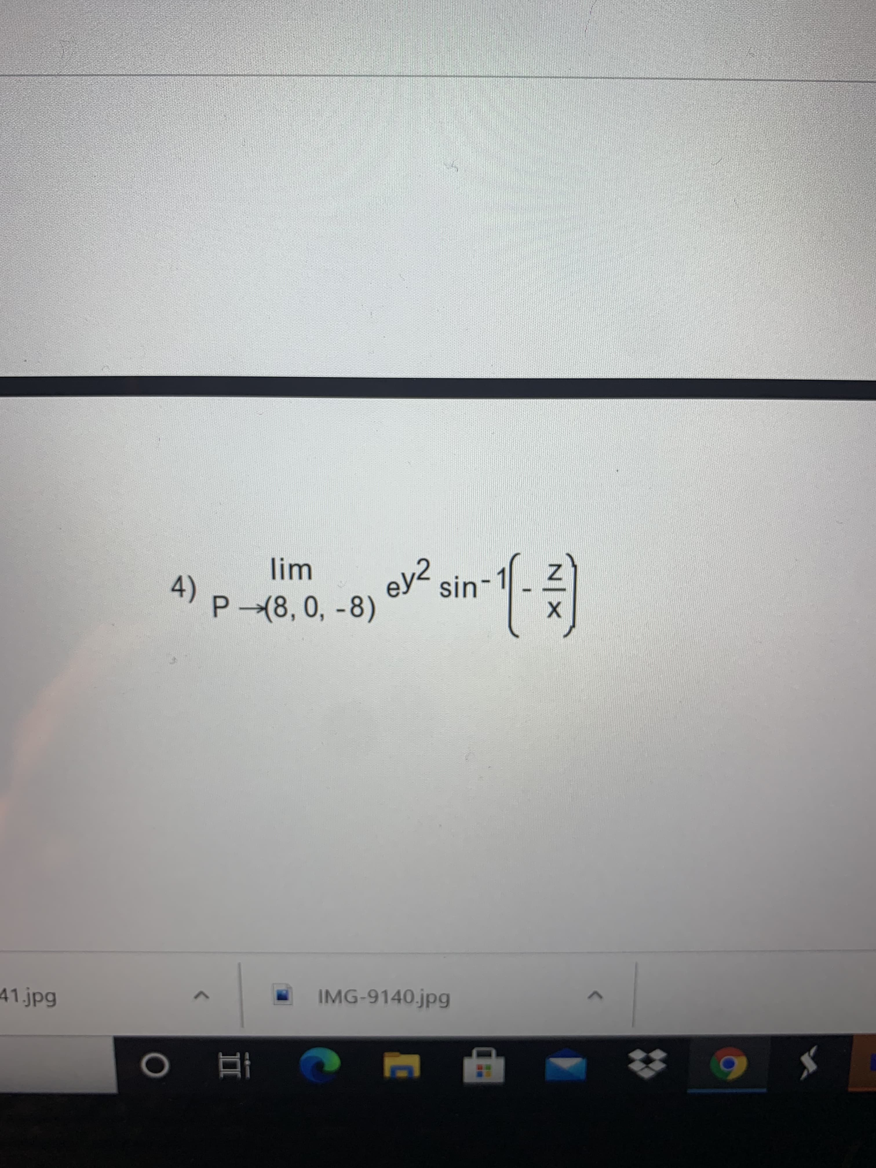 P (8,0, -8)
A)
4)
sin
