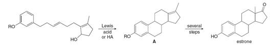 |-ans
Lewis
acid
or HA
several
stops
RO
RO
Но
estrone
но
