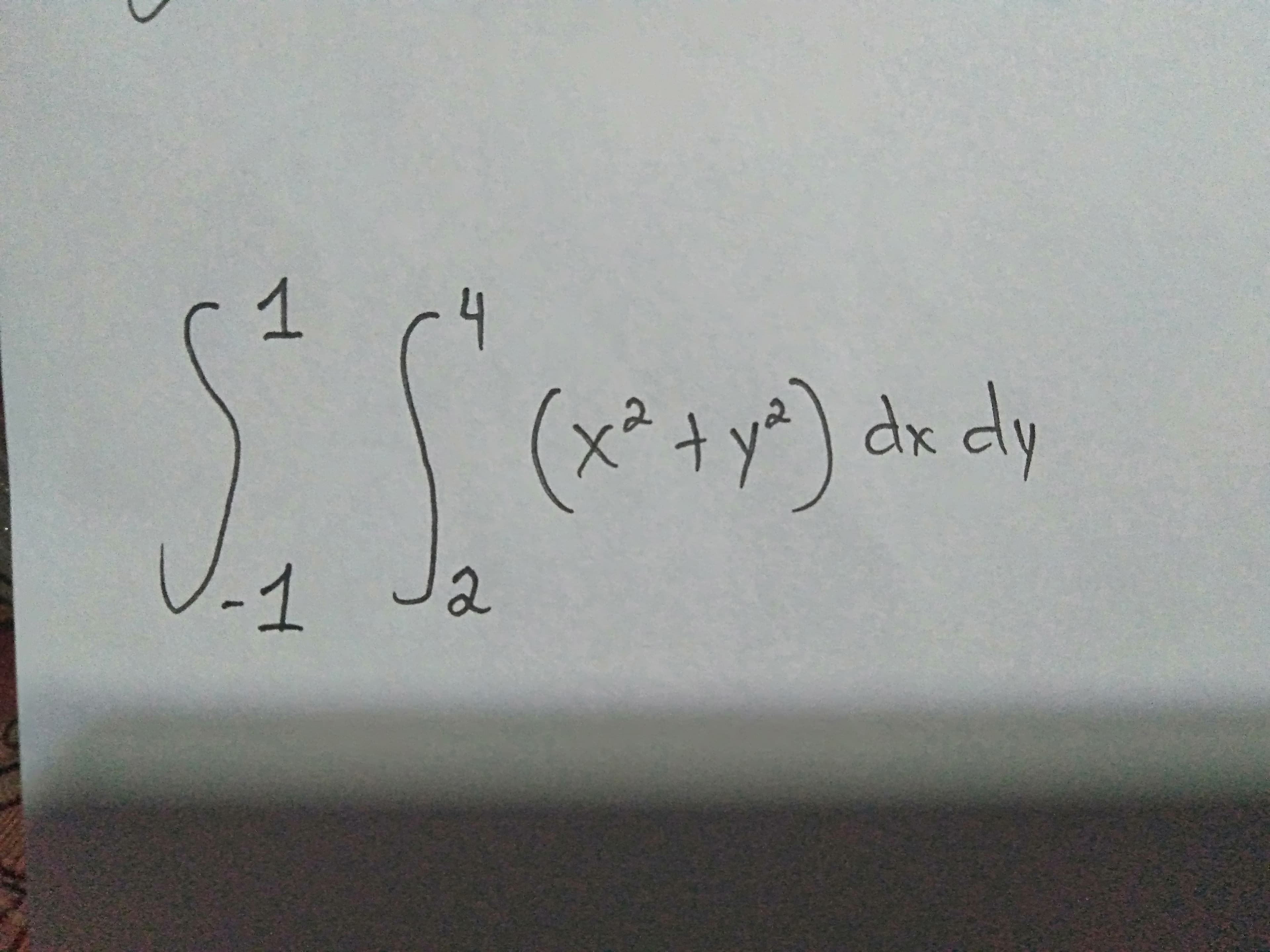 1
(x²+y*) dx dly
-1
2
