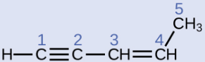 5
CH3
4/
H-CEC- CH=CH
1
2 3
