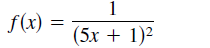 1
f(x)
(5х + 1)?
