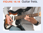 FIGURE 16.16 Guitar frets.
