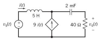 i(t)
2 mF
5 H
+
9 i(1)
40 2 vol)
