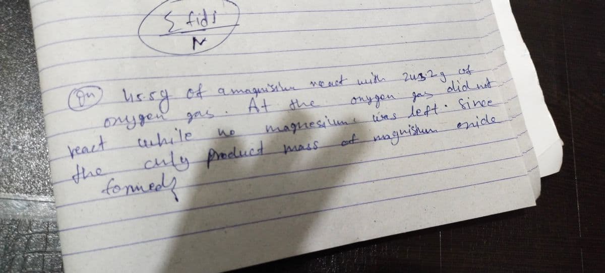 E fidt
ot amagnisie ment with
At the
zu3.29 of
didnt
Jos
zu32g
onygen gas
onygongas
magnesium was left Since
at maguishum enide
beact
while
he
culy product mass
the
caut
fommed?
