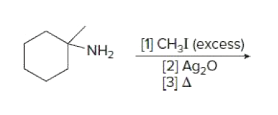 [1] CH,I (excess)
NH2
[2] Ag,0
[3] A
