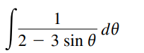 1
do
2 – 3 sin 0
