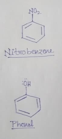 NO2
Nitro benzene
HO:
Phenal
