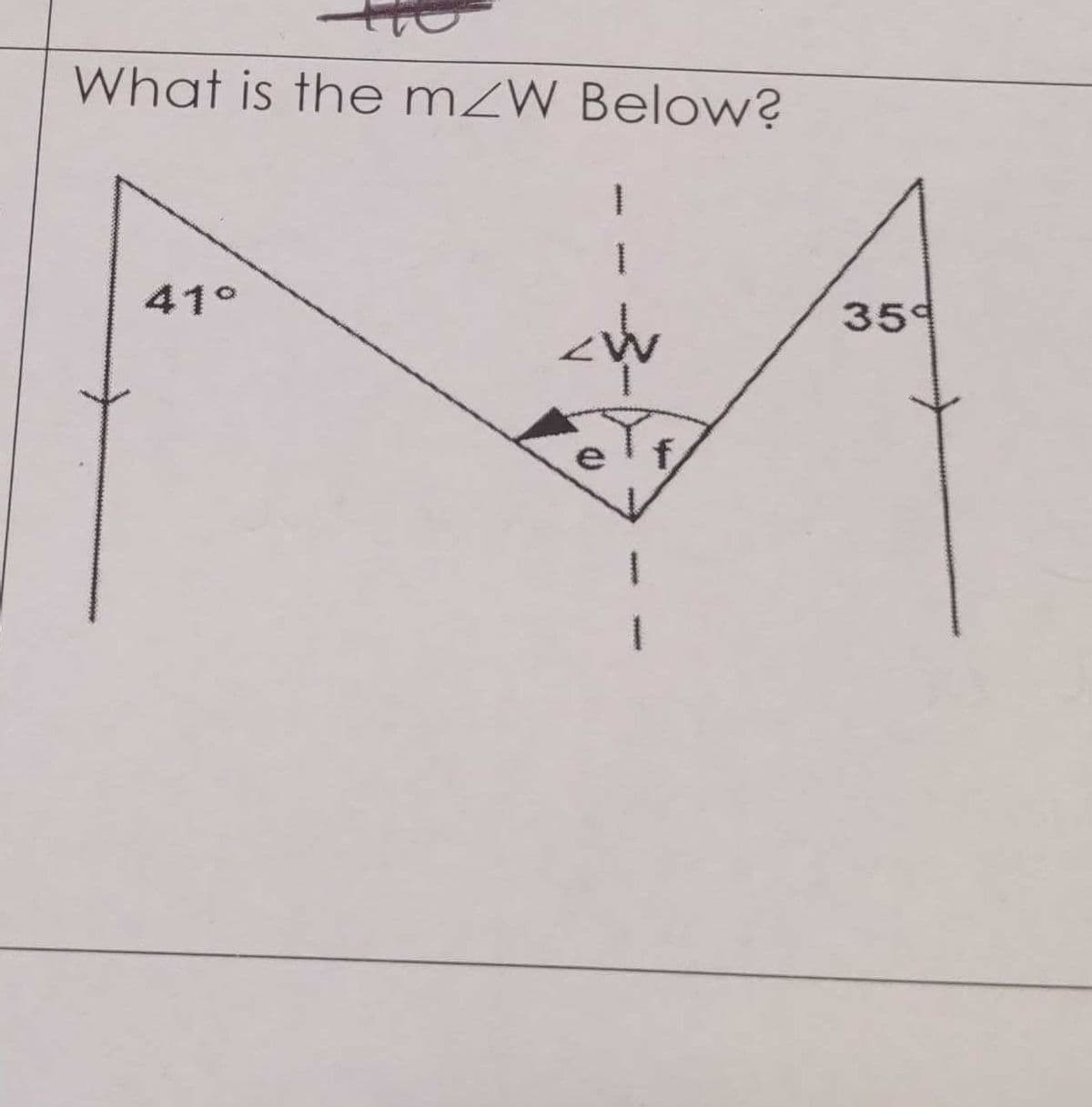 What is the m/W Below?
41°
1
<w
359