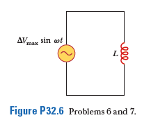 AVnay sin wt
max
Figure P32.6 Problems 6 and 7.

