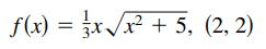 f(x) = */* + 5, (2, 2)
