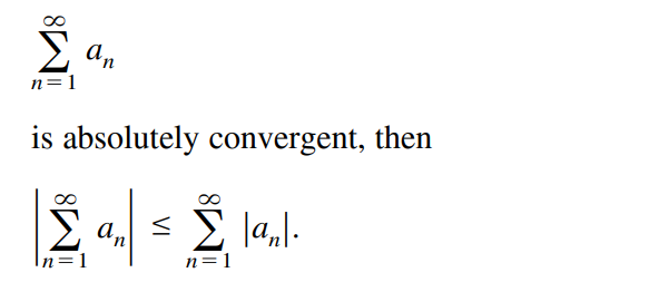 an
n=1
is absolutely convergent, then
а,
n=1
