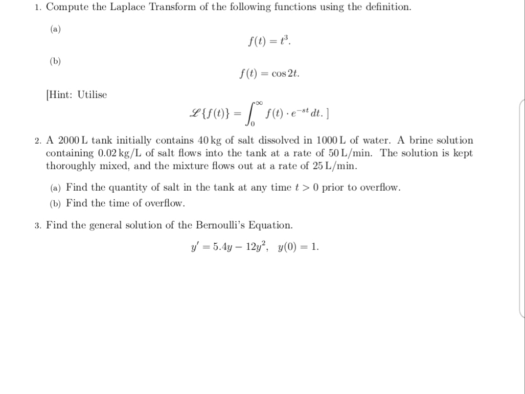 3. Find the general solution of the Bernoulli's Equation.
y = 5.4y – 12y?, y(0) = 1.
