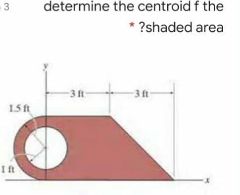 determine the centroidf the
?shaded area
