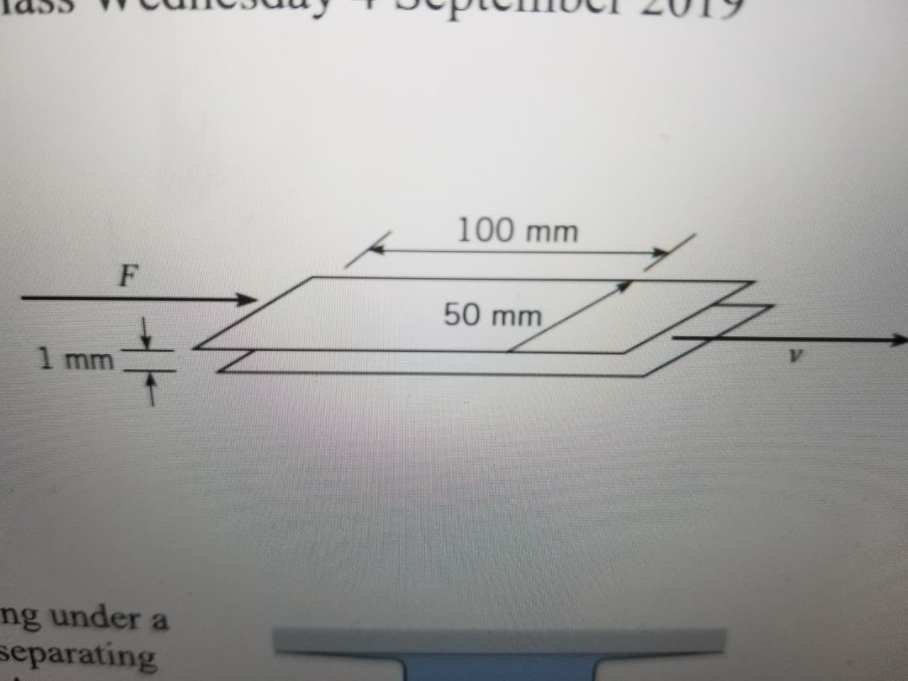 100 mm
F
50 mm
1 mm
ng under a
separating
