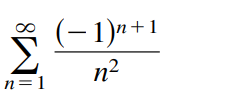 (-1)n+1
n2
n=1
