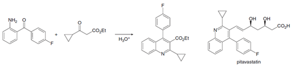 NH, O
OH
QH
CO,H
CO,Et
Но
CO̟Et
pitavastatin
