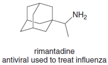 „NH2
rimantadine
antiviral used to treat influenza
