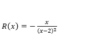 R(x) =
(х-2)2

