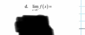 lim f(x)=
d.
