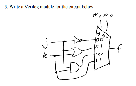 3. Write a Verilog module for the circuit below.
H
j-
k
m, mo
4.40
100
to!
of