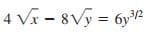 4 Vx - 8Vy = 6y2
