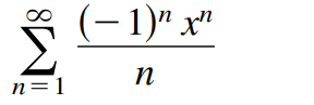 5 (-1)" x"
- 1)"
n=1
п
