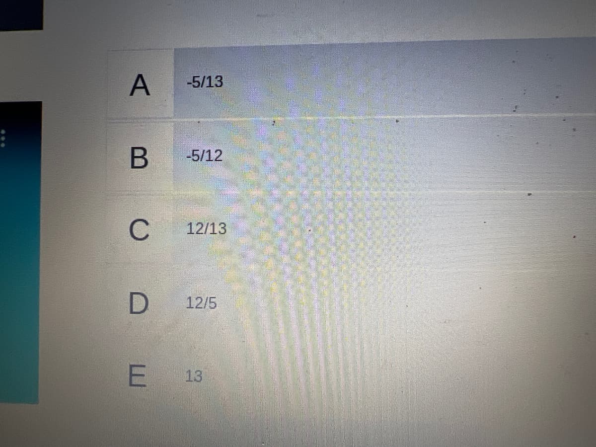 -5/13
-5/12
C
12/13
12/5
13
A,
