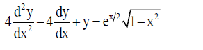 d'y dy
4-
dx?
-4+y=e/1-x²
dx
