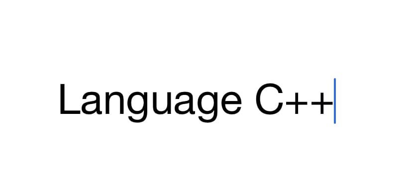 Language C++|
