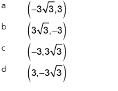 a
b
с
d
(-3√3,3)
(3√3,-3)
(-3,3√3)
(3,-3√3)