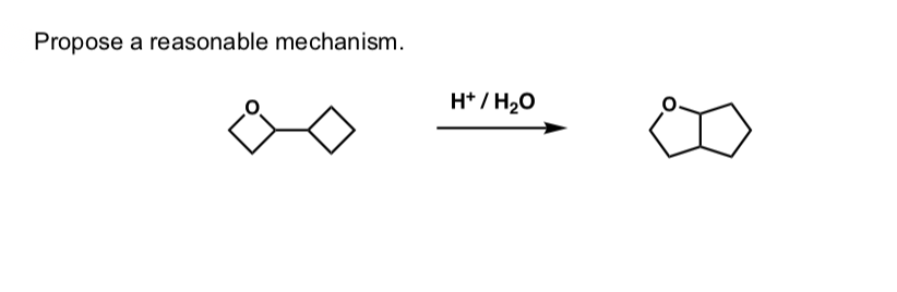 Propose a reasonable mechanism.
H*/ H20
