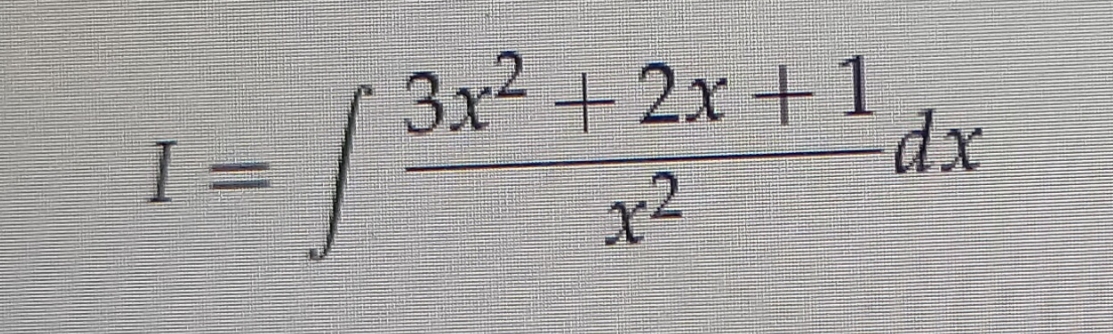 3x2 +2x +1
こdx
I
x2

