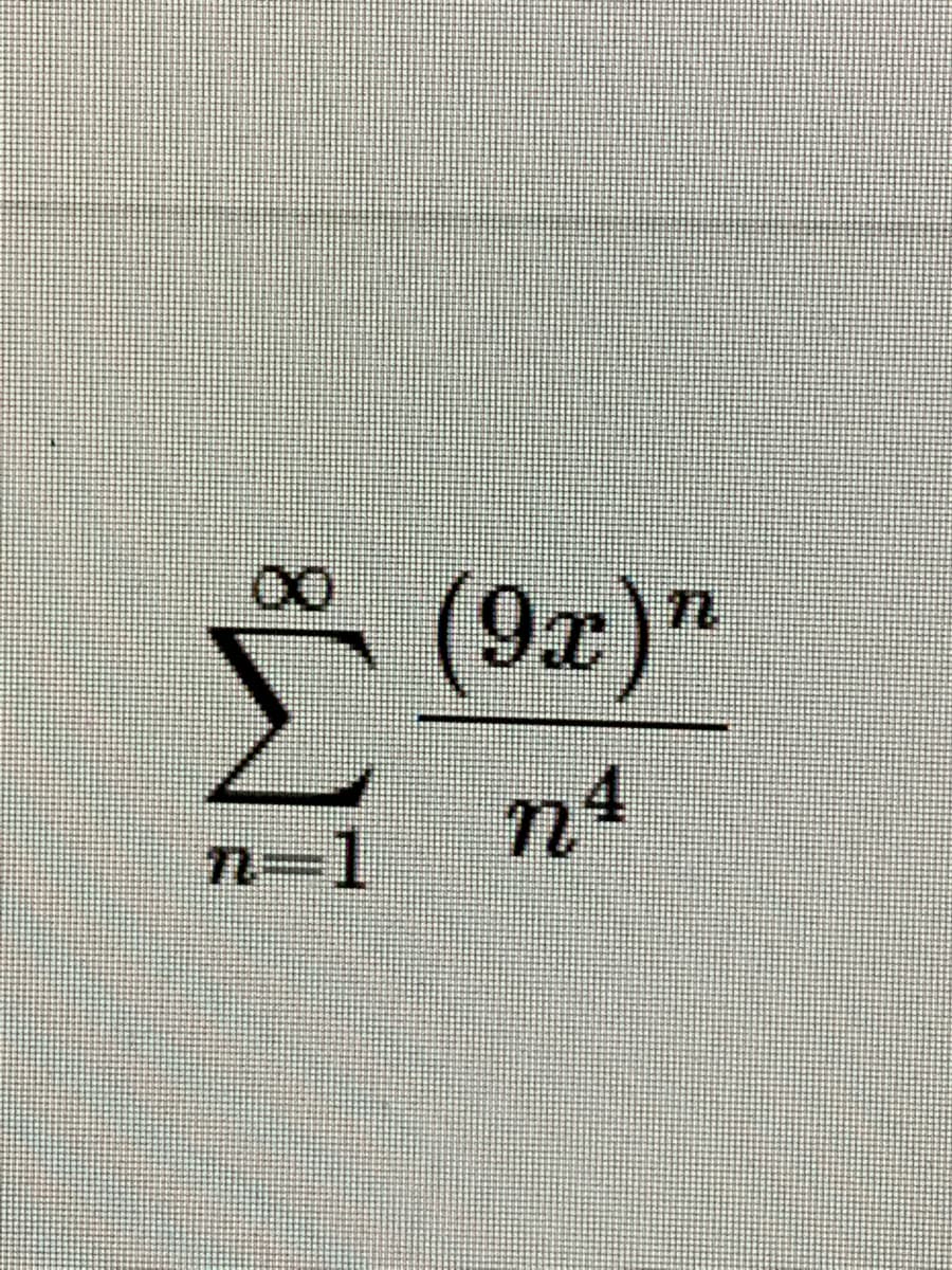 (9x)"
n²
n=1
