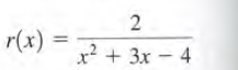r(x)
x? + 3x – 4
2.
