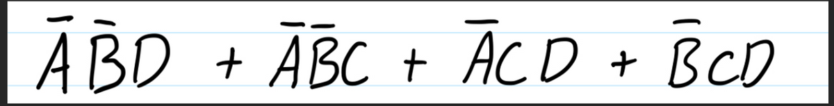 ABD + ABC + ACD + BCD