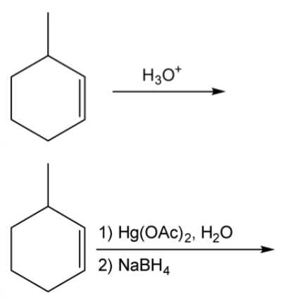 H3O*
1) Hg(ОАc)2. Н2О
2) NABH4
