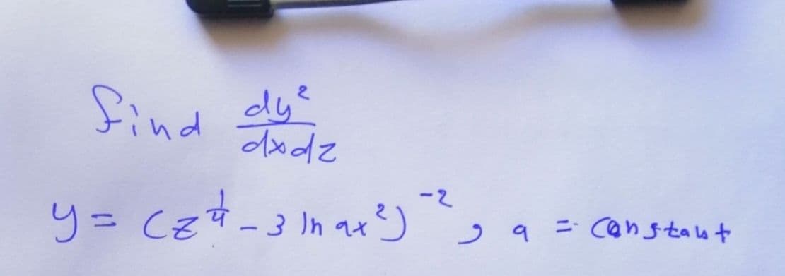 find dly?
dxdz
-2
Czサ-31hax) 29ニ
= canstab t
